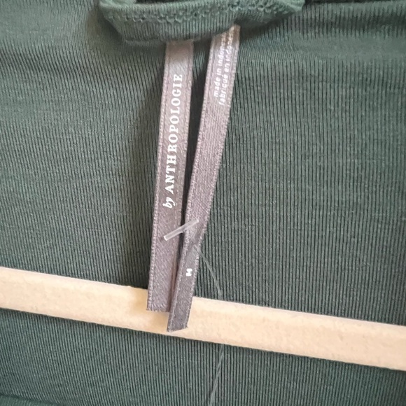 NWT new medium Anthropologie briar piped pajama top button down Holly green teal - Picture 6 of 17